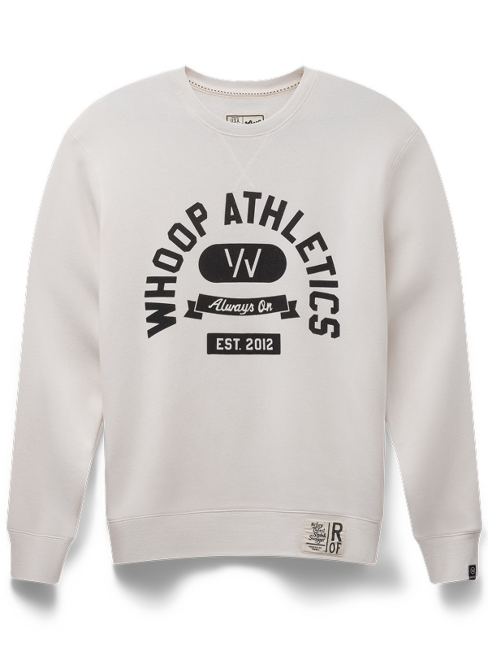 White Graphic Crew Sweatshirt